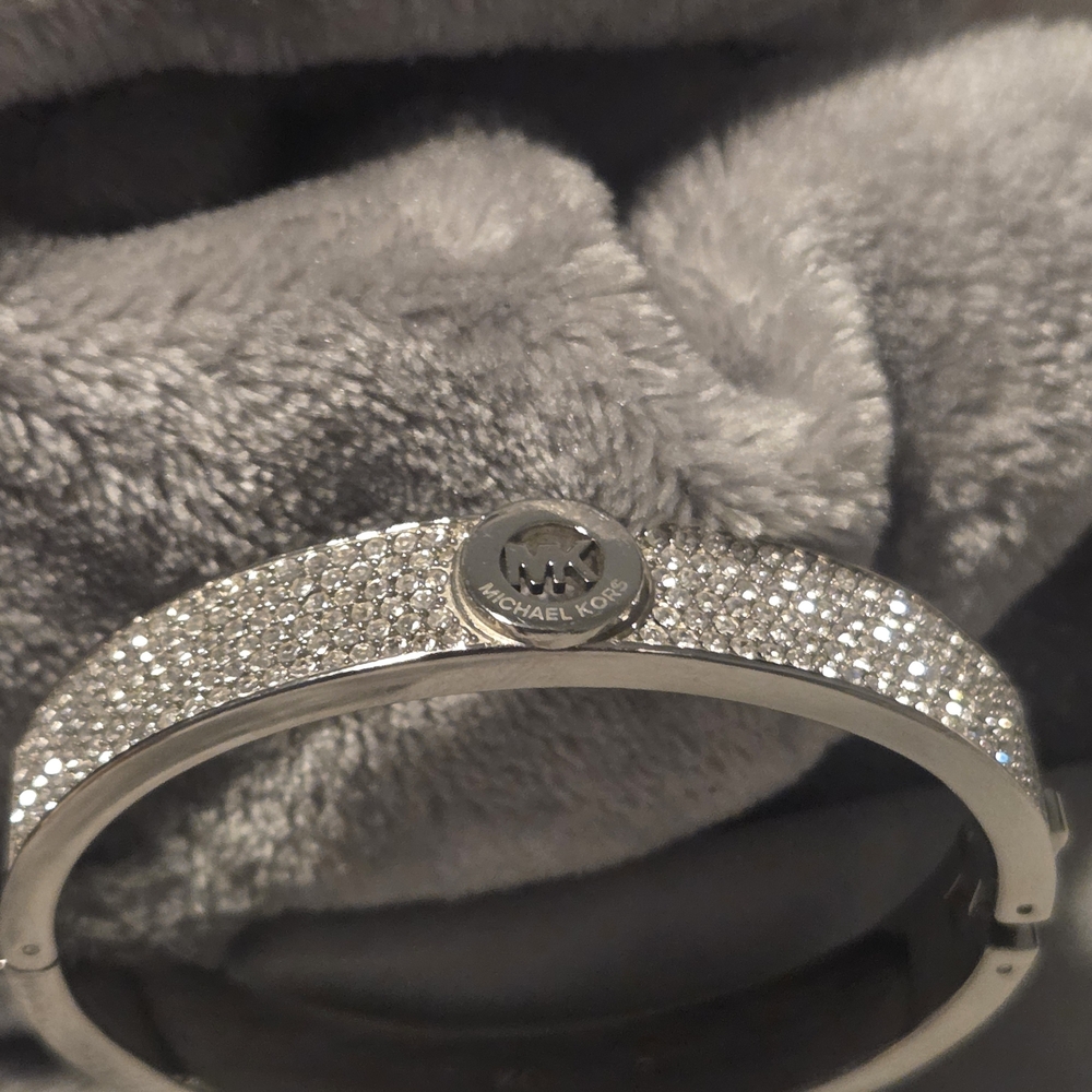 Michael Kors Silver Bracelet with Crystal Accents